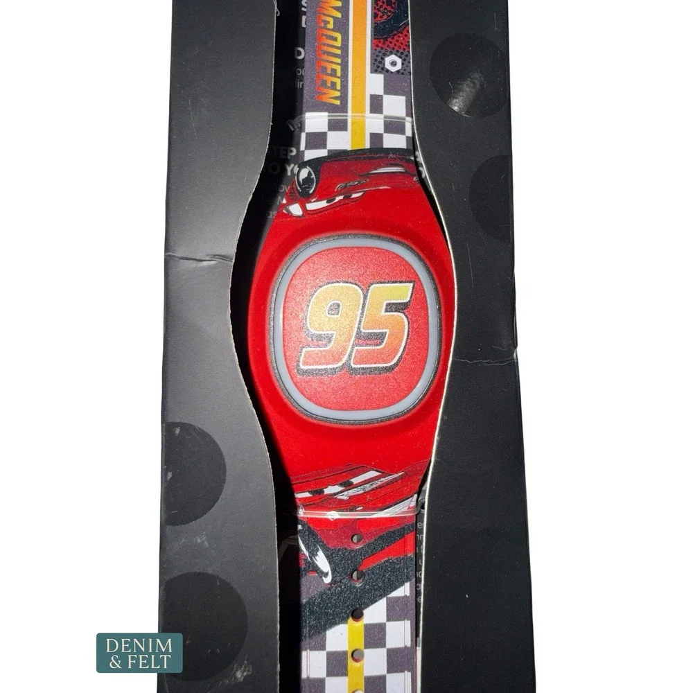 NEW Disney Park Lightning McQueen Cars MagicBand+ Interactive Wearable Wristband